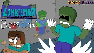 Zombieman Boss fight! - Pizza Tower Minecraft edition mod