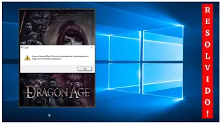 Como Resolver o Error al iniciar PhysX. no Dragon Age Origins - Markplay