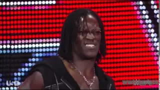 R-Truth thinks hes in the MITB Ladder Match, Raw June 8th 2015.