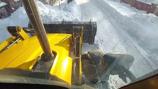 JCB читка снега.