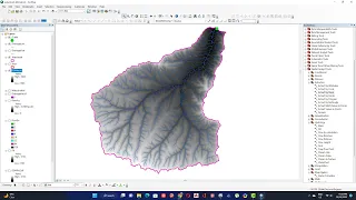 ArcGIS complete course Watershed Delineation and Drainage line from DEM