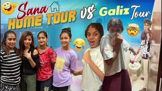 Sana home tour V/s Galizia tour🤣 monika|pandu|@rishi_stylish_official