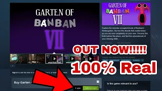 Garten Of BanBan 7 Finally Out Now!!!!!!!!