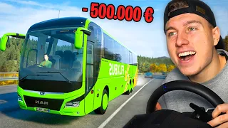 500.000€ UNFALL im FLIXBUS Simulator! (Lenkrad)