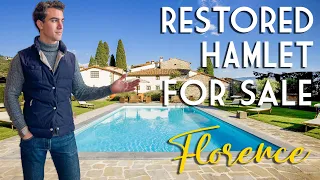 RESTORED HAMLET FOR SALE, 30 MINUTES FROM FLORENCE, TUSCANY | ROMOLINI