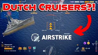 Dutch Cruisers and Airstrikes coming to World of Warships Legends!