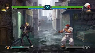 The King of Fighters XIII Kyo 2 bars death combo with keyboard