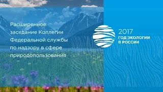 Расширенное заседание коллегии Росприроднадзора