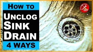 How to Unclog or Unblock a Kitchen Sink Drain (4 EASY WAYS)