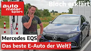 Mercedes-Benz EQS: Wie weit kommt die Elektro S-Klasse? - Bloch erklärt #149 | auto motor und sport