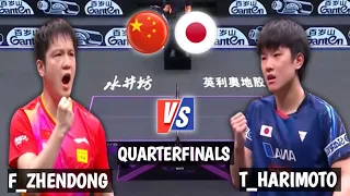 Fan Zhendong vs Tomokazu Harimoto QF WTT Champions Chongqing 2024