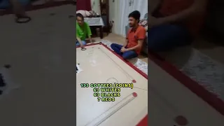 133 GOTTEES USED ON BIGGEST CARROM BOARD #carrom #bestshot carromboard بہت بڑا کیرم بورڈ۔  گیٹیاں133