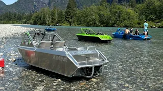 Jetstream mini jet boat in action