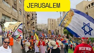 Thousands of Christians from different Nations March in Jerusalem in support of Feast of Tabernacles