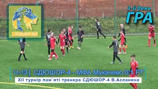 СДЮШОР-4 Львів - МФА Мукачево 0:1 (0:1) Гра. XII турнір пам`яті тренера СДЮШОР-4 В.Асланяна 30.04.21