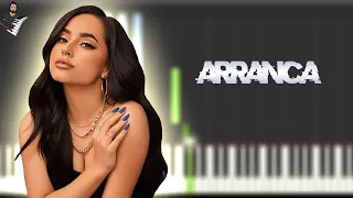 Becky G - Arranca ft. Omega | Instrumental Piano Tutorial / Partitura / Karaoke / MIDI