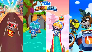 Talking Tom Hero Dash | All Tom Heroes gameplay 2023