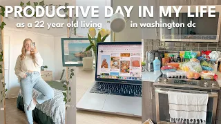 PRODUCTIVE DAY IN MY LIFE ☀️ laundry, un-decorating, grocery shopping, work | Charlotte Pratt