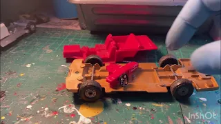 Build video of corgi toys opel senator banger racing car