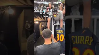 Kid asked Curry to sign a Celtics jersey pregame