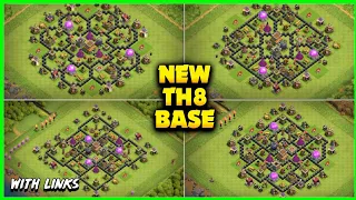 New Best Th8 base link War/Farming Base (Top10) With Link in Clash of Clans - th8 war base 2021