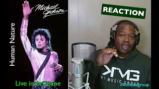 Michael Jackson - Human Nature (Live in Brisbane [1987]) REACTION