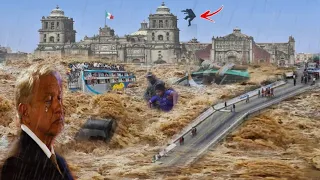 Mexico: Incredible Eyewitness Footage oF Historic Flood! Millions of houses under water.