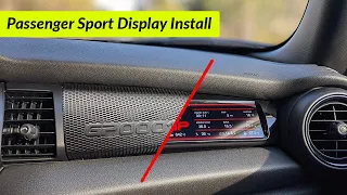 Passenger Sport Display Installation for a  MINI Cooper GP3