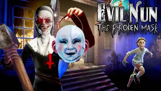 Evil Nun the Broken Mask Full gameplay | Main Door Escape Aunty is back😂