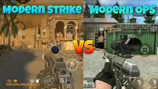 Modern OPS VS Modern Strike Online - Comparison - Android/iOS
