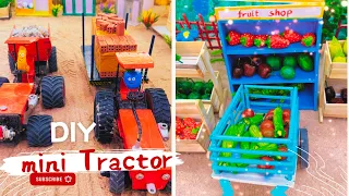 Top diorama farm, mini tractor idea, mini harvester machine,mini planting & harvesting rice fields