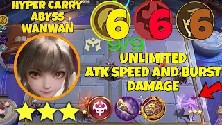 HYPER 3 STAR ABYSS WANWAN | UNLIMITED ATK SPEED AND BURST DAMAGE | MUST WATCH MLBB MAGIC CHESS