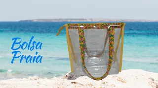 Bolsa Praia em Plástico Cristal