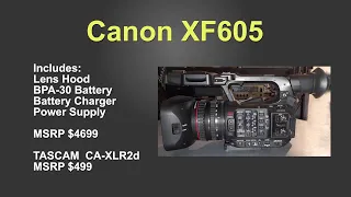 Marc Franklin Reviews the Canon XF605