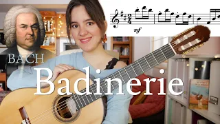 Badinerie BWV 1067 J. S. Bach for Guitar