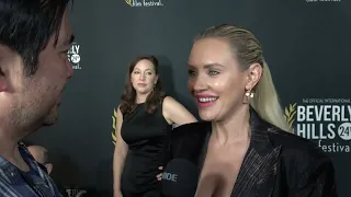 Nicky Whelan Carpet Interview at Beverly Hills Film Festival 2024