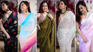 Amazon Saree Haul | Saree TRENDs for this Festive Season | Designer Blouses | Alia Bhatt Saree