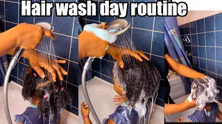 Easy Hair wash day routine for massive hair growth 🥰