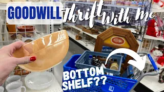 ALMOST MISSED IT On The Bottom Shelf | Goodwill Thrift With Me | Reselling