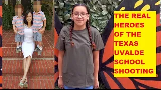 Real Heroes From Texas School Shooting - 11 Year Old Smeared Blood To Survive - Mom Rescue Kids