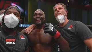 Derek Brunson celebrates his victory vs. Edmen Shahbazyan | UFC Destined | ESPN MMA