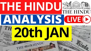 The Hindu | Daily News Analysis 20 January 2023 | Current Affairs for UPSC IAS | Sahil Saini