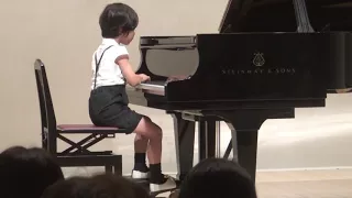 ショパン　幻想即興曲　ピアノ発表会　7才　Chopin Op.66 Fantasie Impromptu　,　7 years old boy
