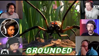 Gamers React to the First Spider Attack | Grounded