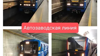 Разнообразие поездов на Автозаводской линии Минского метрополитена