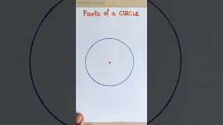 Parts of circle diagram easy | Parts of circle school project | #circle #project #maths | #shorts