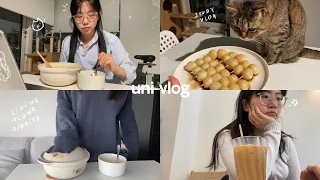 UNI VLOG 🍡 Week in the life of a dental student, what i eat, living alone