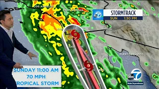 Hurricane Hilary continues to move toward SoCal, evac orders in effect