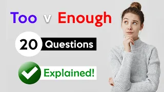 Too or Enough? | What's the difference? 🤔 | Explained!