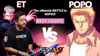 KOF XV 👽 ET (Yamasaki, Benimaru, Goenitz) vs POPO (Kyo, Benimaru, Ryo) - Best Fights KOFXV